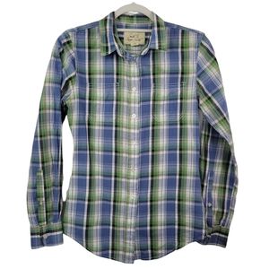 Just A Cheap Shirt Plaid Multi-Colored Shirt Size XS